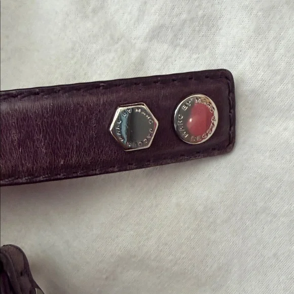 Marc By Marc Jacobs Deep Plum Leather Shoulder Bag - Picture 6 of 12